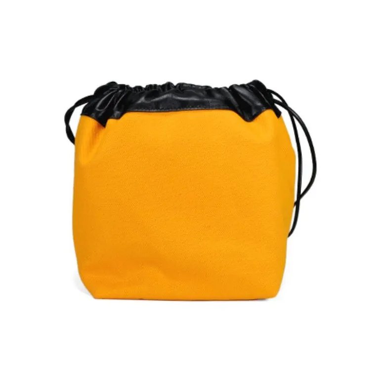 JIL SANDER Canvas Bag, Bucket Bag, Shoulder Bag Women's Yellow-3