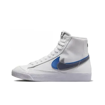 Nike Blazer Mid Next Nature Double Swoosh White Hyper Royal GS