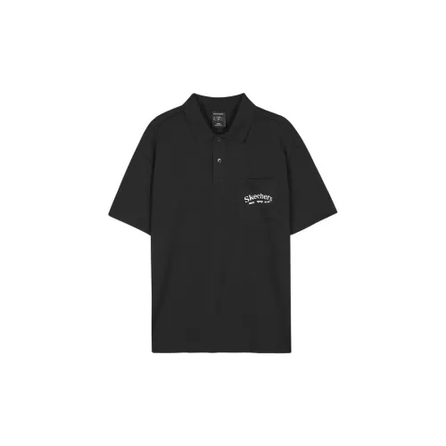 Skechers Funny Monster Polo Shirts Men Carbon Black