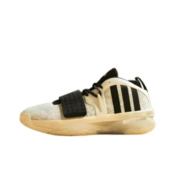 Adidas Dame 8 Extply Anti Slip Wear Resistant Low Top Basketball Shoes Men's White Black