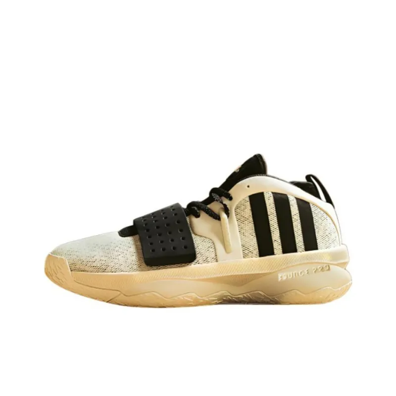 Adidas Dame 8 Extply Anti Slip Wear Resistant Low Top Basketball Shoes Men's White Black-0