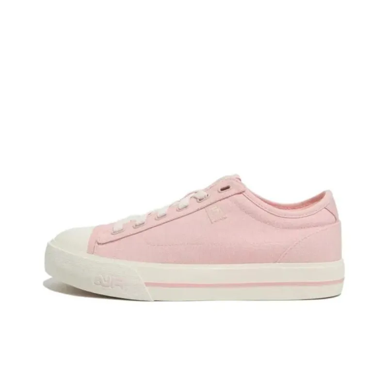 FILA Como Anti Slip Wear Resistant Low Top Canvas Shoes Unisex Pink White-0