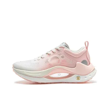 LiNing Anti-Slip Wear-Resistant Low-Top Casual Shoes Women's White Pink