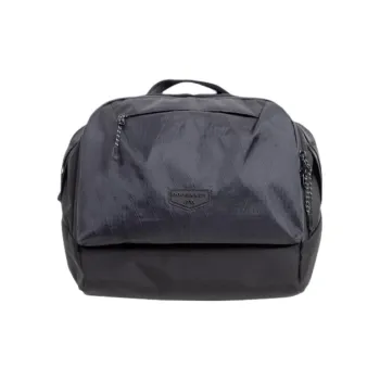 Doughnut Nylon Messenger Bag Crossbody Bag Shoulder Bag Unisex Black