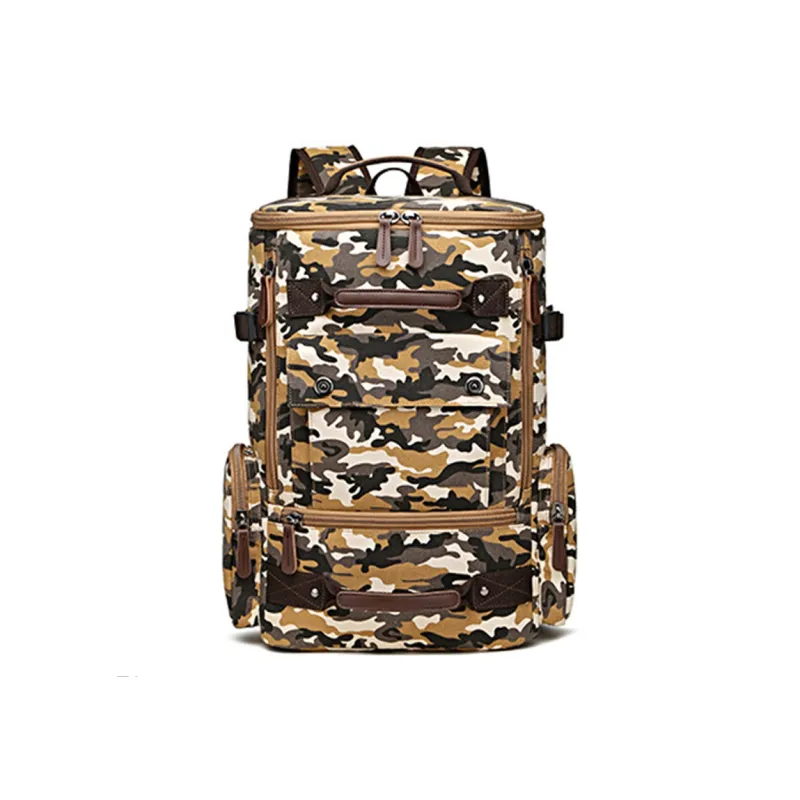 CMLZIUA Canvas Backpack Regular Unisex Coffee/Blue/Black/Khaki/Gray/Green Camouflage/Yellow Camouflage/Army Green-21