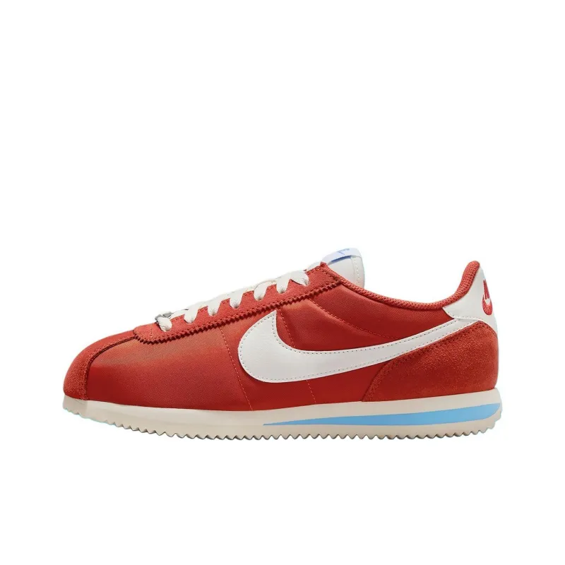Nike Cortez Cushioning Anti-Slip Wear-Resistant Breathability Low-Top Casual Running Shoes Women's Red-0