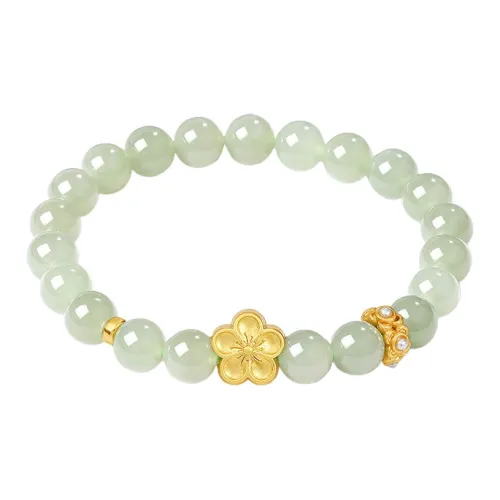PEARL QUEEN Hetian Jade Bracelets Women's Green Jade