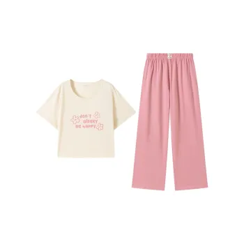 Top Melon Pajama Set Women's Camellia Island Pink Floral