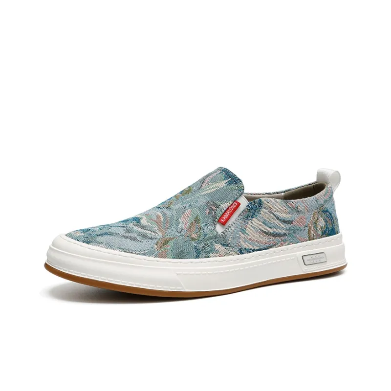 Kemaron Low Top Canvas Shoes Men's Blue-2