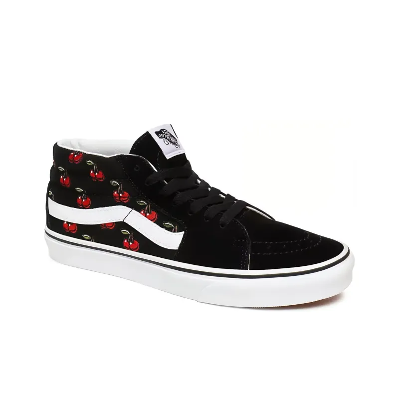 Vans Cherries Sk8 Mid Shoes Black-2