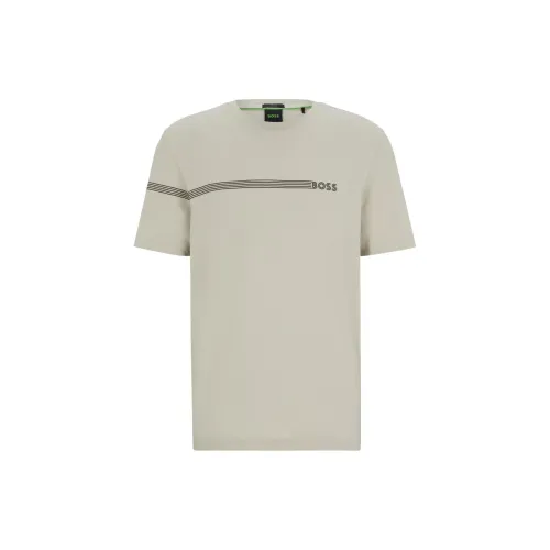 HUGO BOSS T-Shirts Men Light Beige