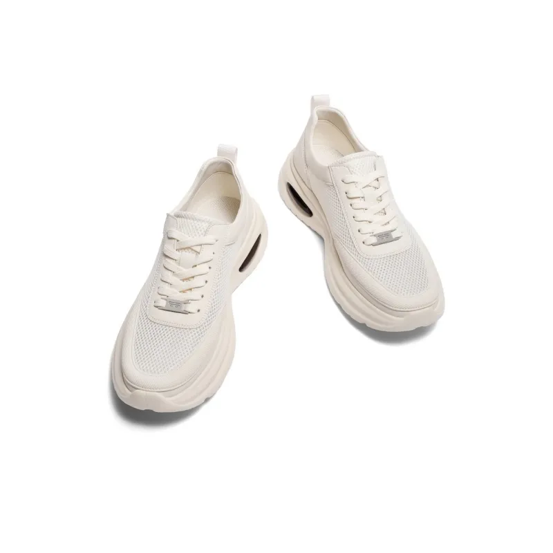 BELLE Wear-Resistant Slip-Resistant Low-Top Casual Shoes Men's Beige Black-2