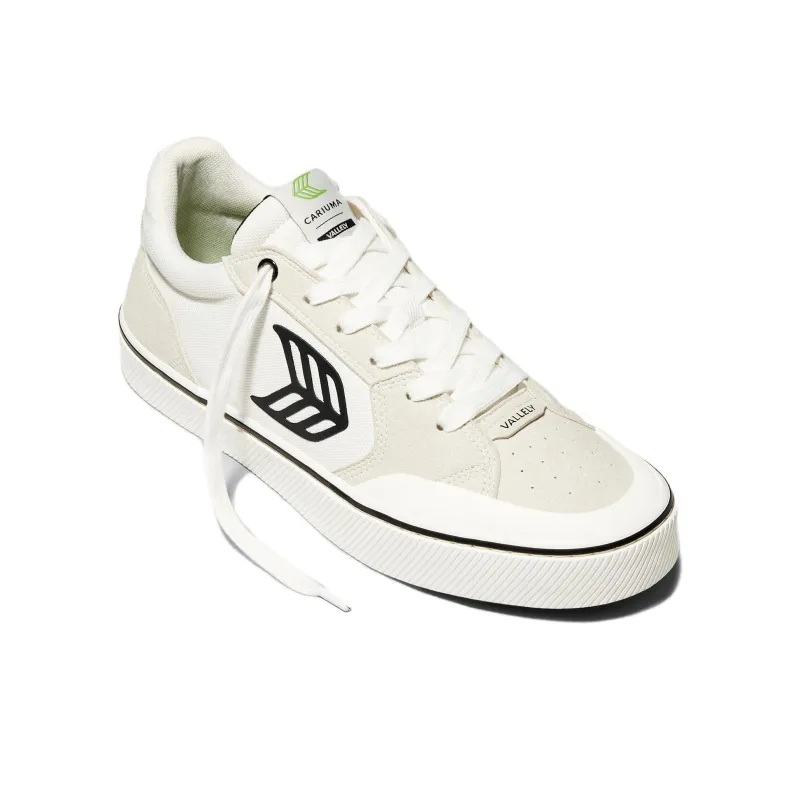 CARIUMA Vallely Pro Low Top Skateboard Shoes Unisex Gray White-1