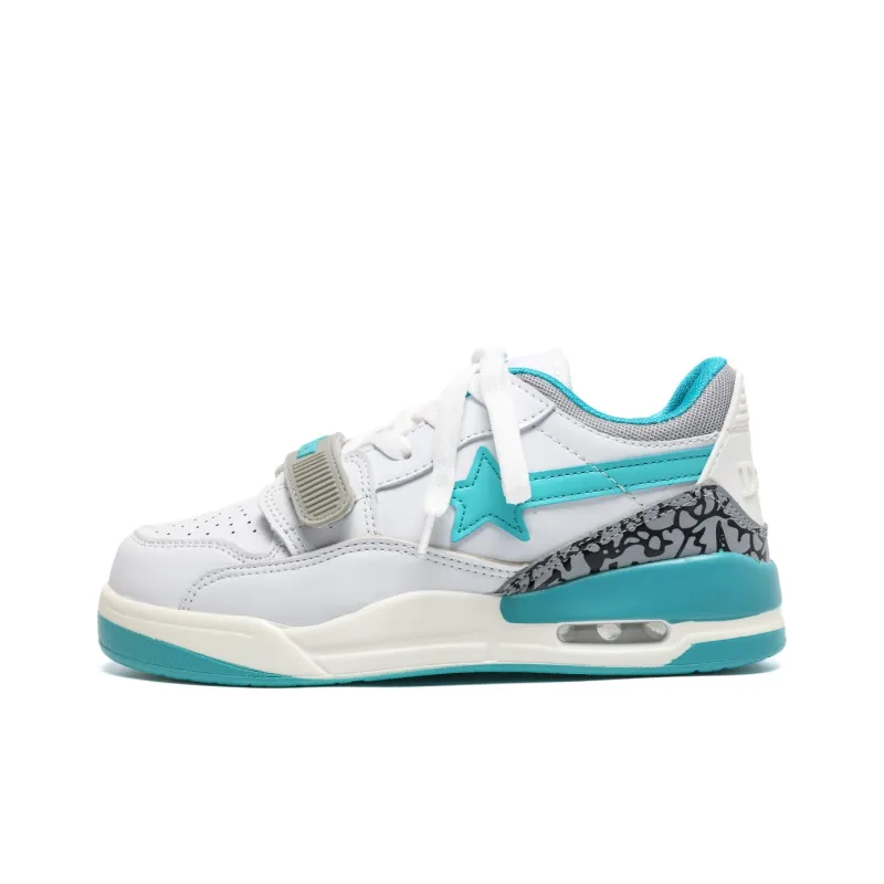 Circle Small Cushioning Coverage Wear-Resistant Lightweight Slip-Resistant Low-Top Skateboard Shoes Unisex-11