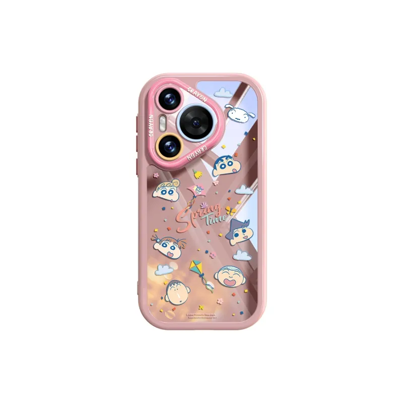 Pin Sai x SHINCHAN Silicone Material Phone Cases For Huawei Pura70Pro/70/Pura Cartoon Cute Style-6