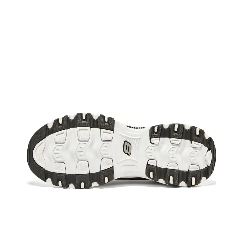 Skechers D'Lites 1.0 Chunky Sneakers 'Black White' Women's-3