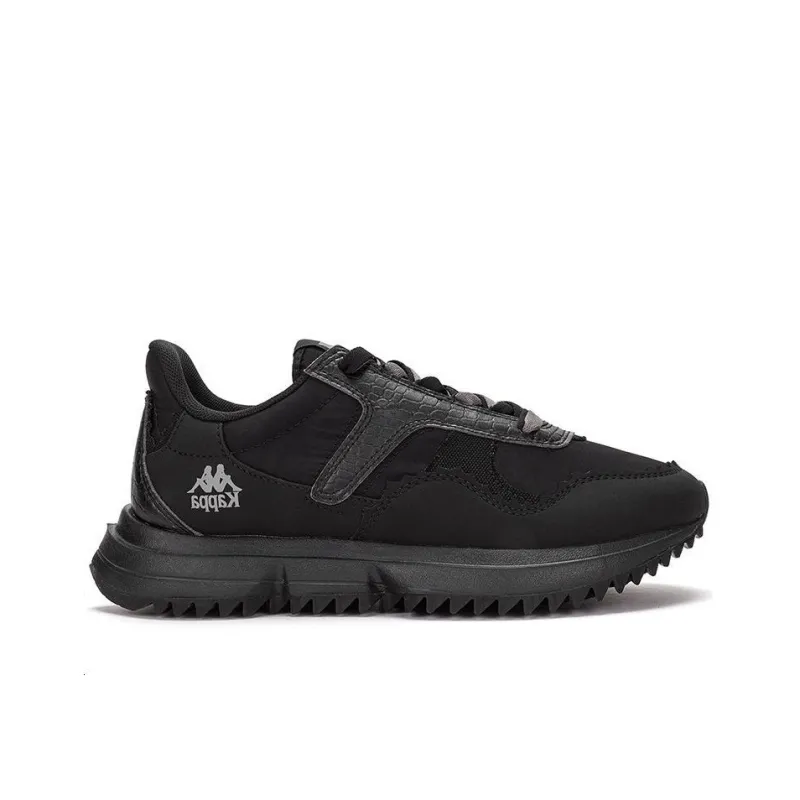 Kappa Anti Slip Wear Resistant Low Top Running Shoes Unisex Black-1