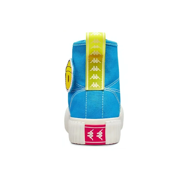 Doraemon x Kappa Slip-Resistant High-Top Canvas Shoes Unisex Blue-3