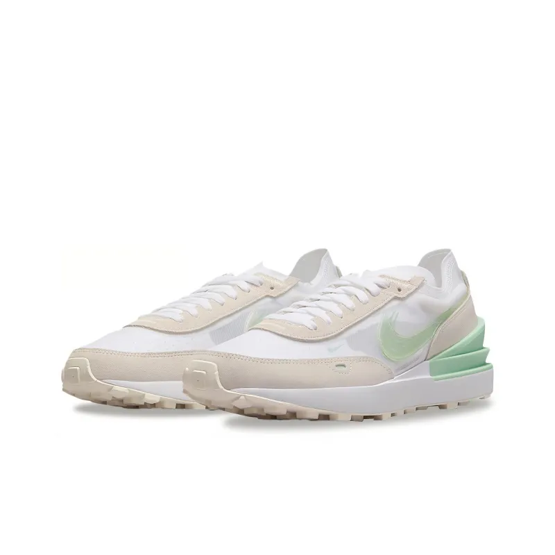 Nike Waffle One 'Double Swoosh White Enamel Green'-2