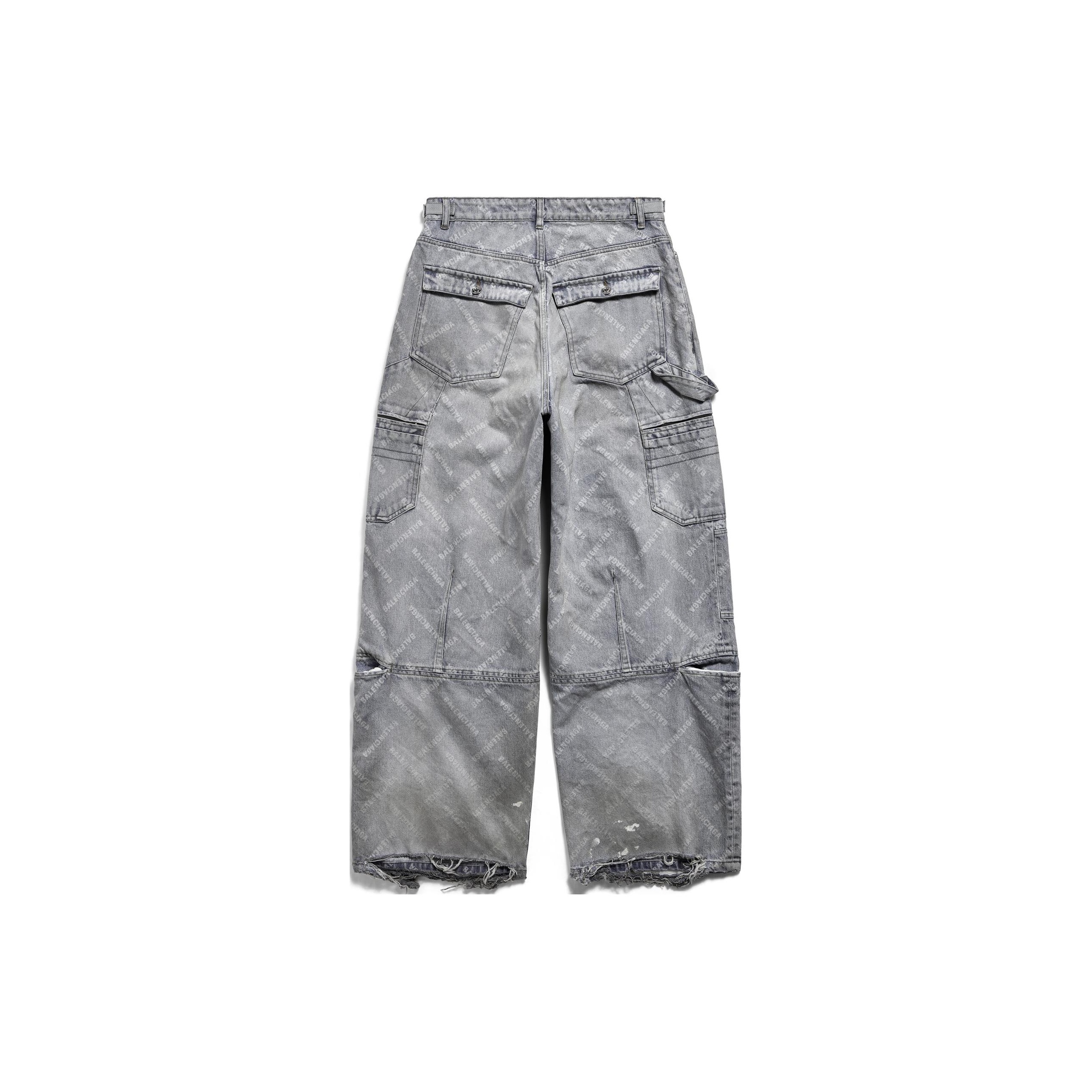 Balenciaga Denim Cargo Pants - POIZON