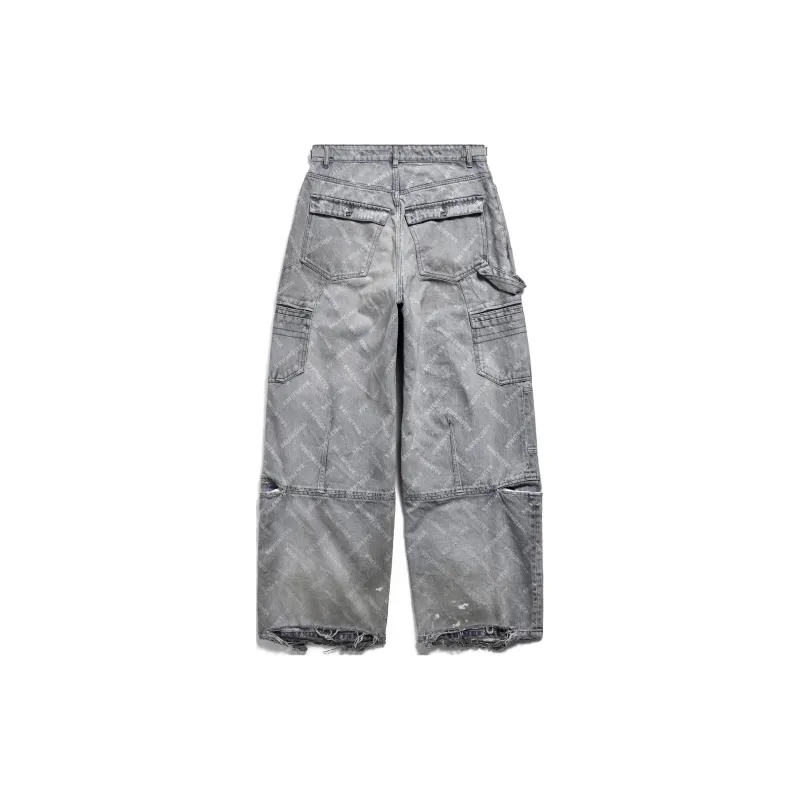 Balenciaga Denim Cargo Pants-1