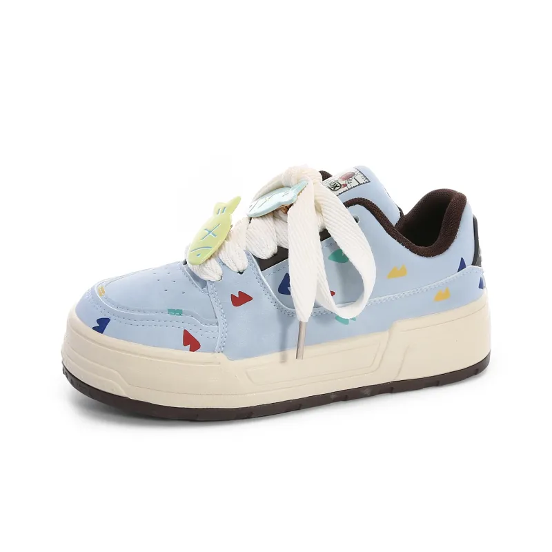 Cob Slip Resistant, Waterproof, Lightweight Low Top Skateboard Shoes Women's Light Blue-0