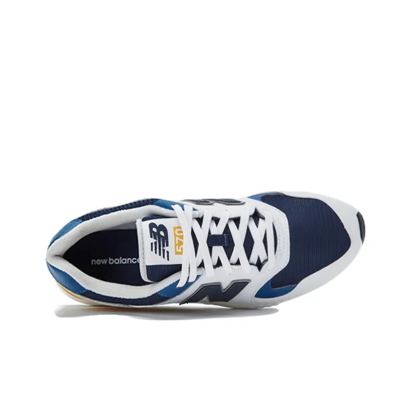 New Balance 574 White/Yellow/Blue-3