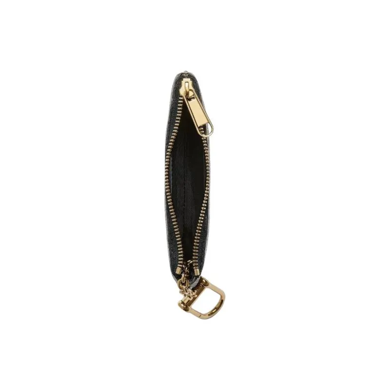 GUCCI Canvas Key Pouch Women's Black & Ebony-2