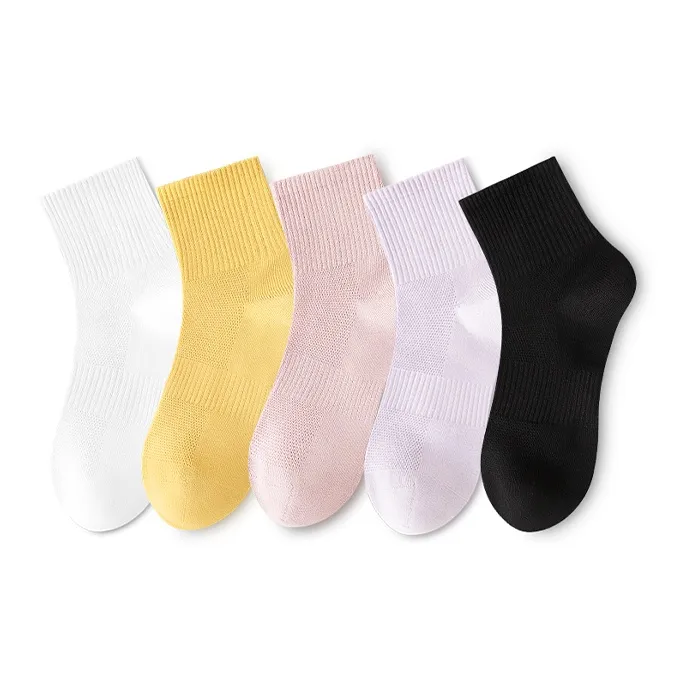LUOLIAN Mid Calf Socks Women's 5 Pack-0