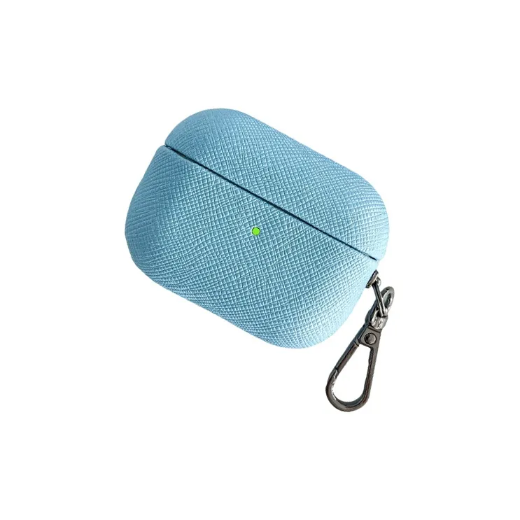 Compatibility AirPods 3/1/2/Pro 2 PC Niche Cross Leather Texture Minimalist Style Fully Enclosed Headphone Cases-25
