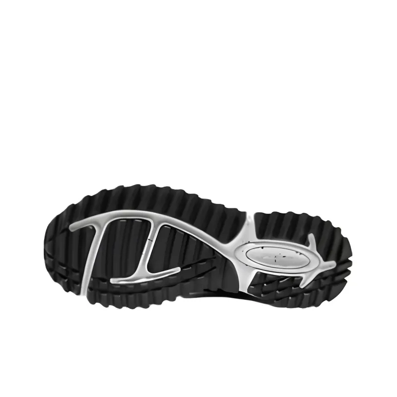 Skechers Utdoor Mens Cushioning, Slip Resistant, Abrasion Resistant Coverage Mid Top Outdoor Shoes Men's Black White-3