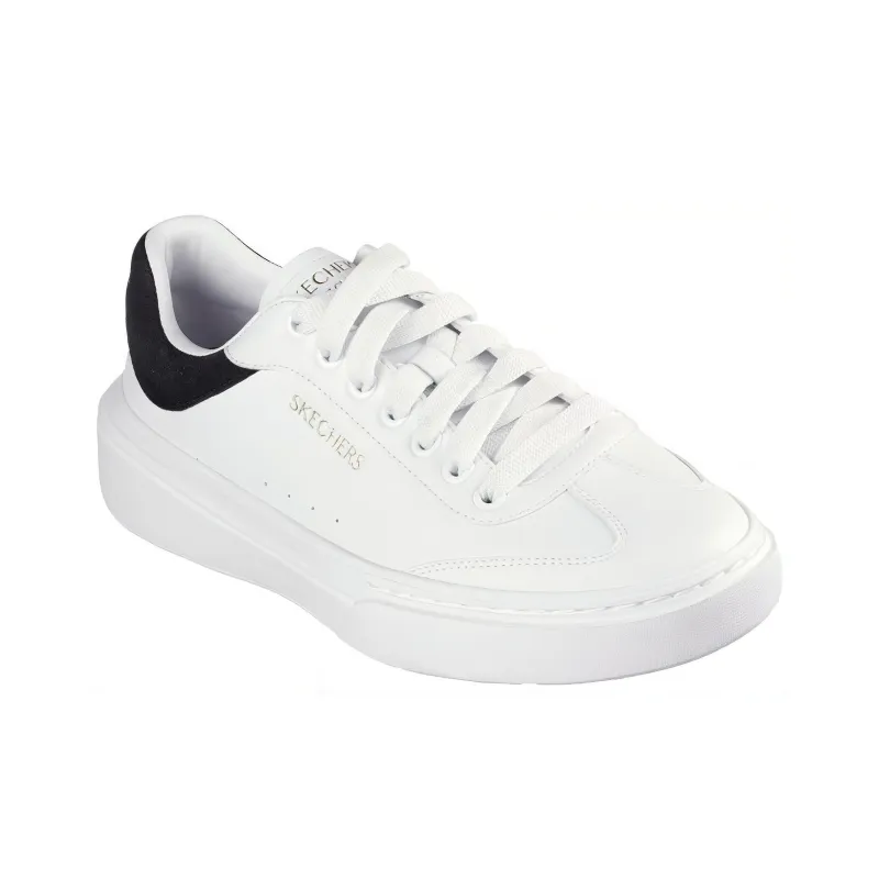 Skechers Court Classics Slip Resistant Low Top Skateboard Shoes Men's White-2
