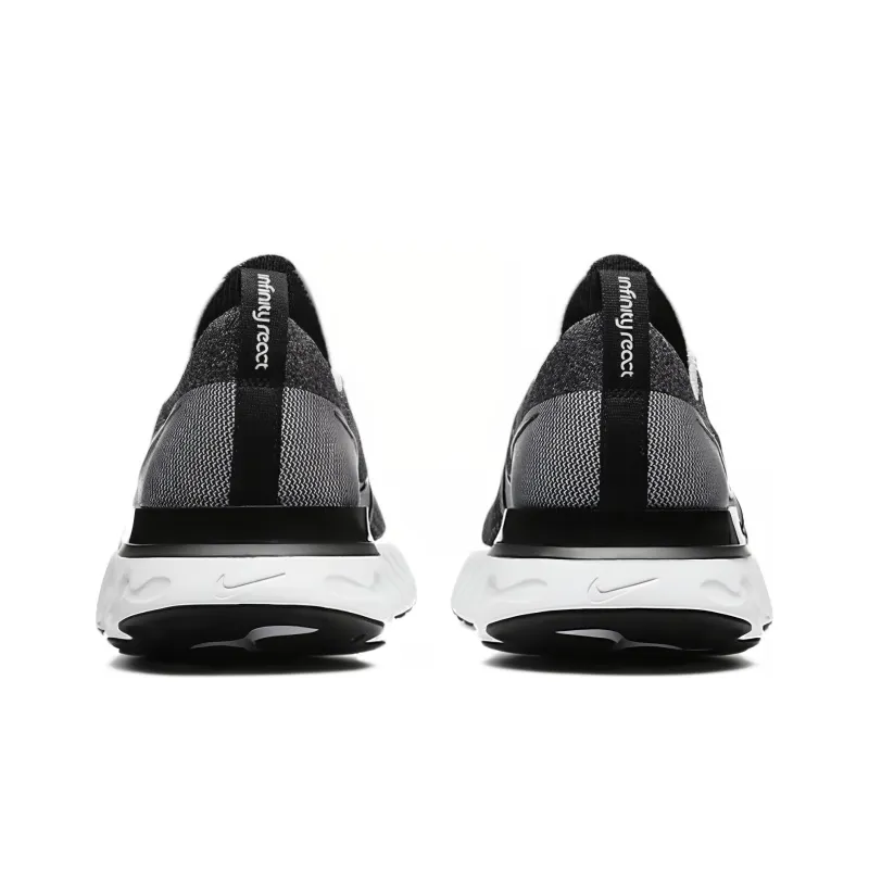 Nike React Infinity Run Flyknit Black White-4