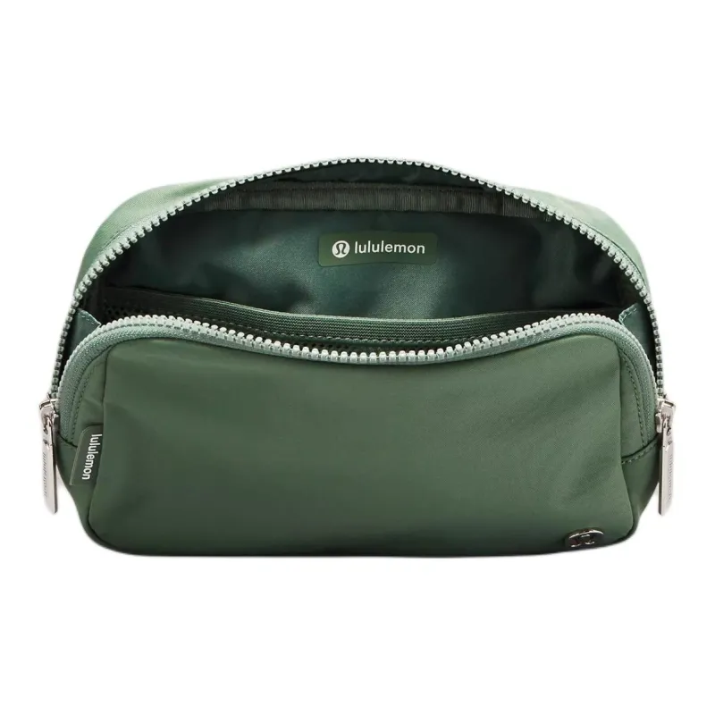 Lululemon Nylon One Shoulder Crossbody Fanny Pack Large Size Unisex Gray Eucalyptus-3