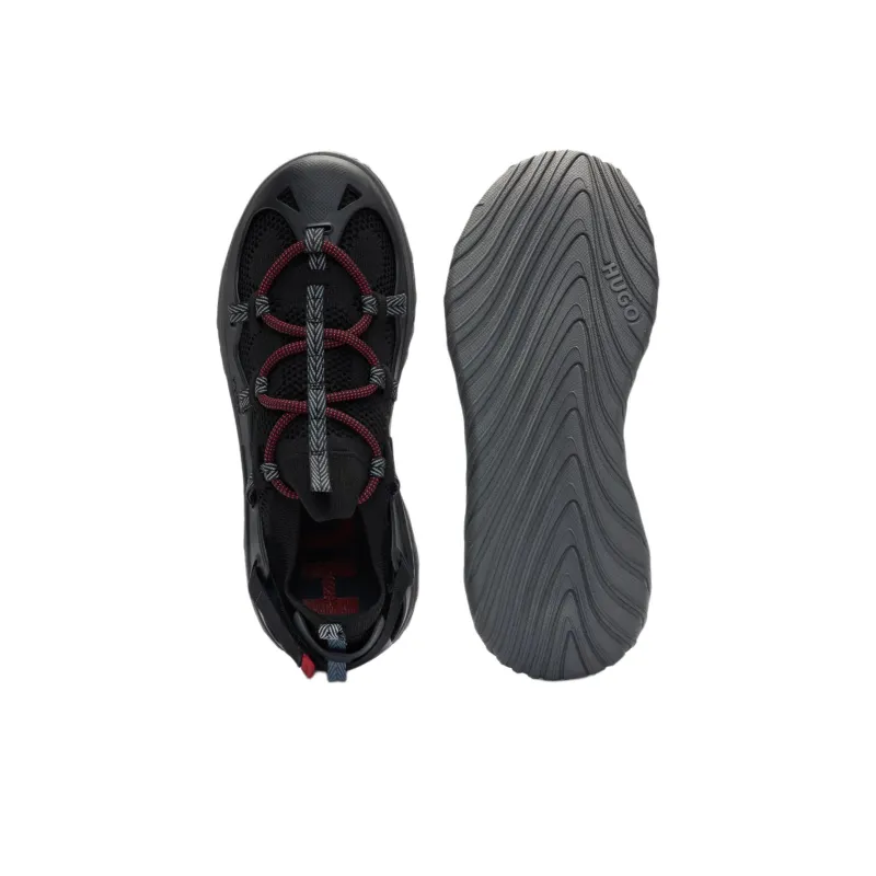 HUGO Panelled Slip-on Sneakers-4