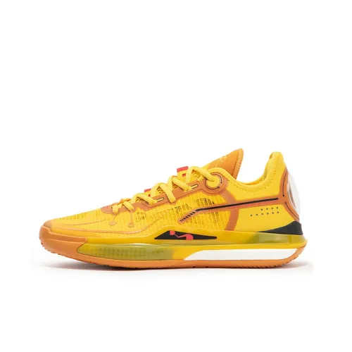 361° Basketball Shoes Men Low-Top Sunshine Yellow/Obsidian Black