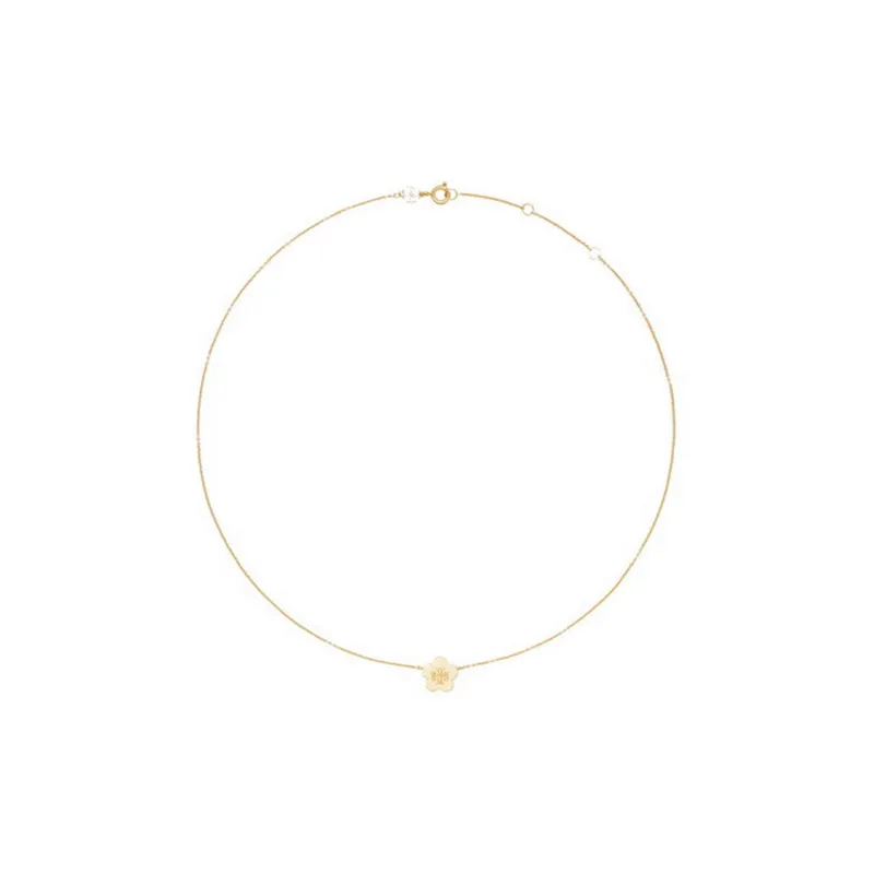 TORY BURCH Kira Flower Pendant Necklace-1