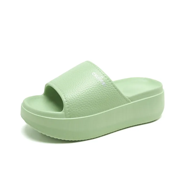 EXULL Q EVA Slide Slippers Women's Light Green-4