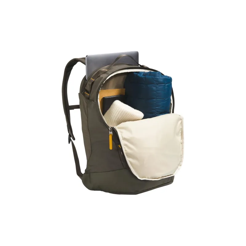 THE NORTH FACE PU Backpack Women's New Taupe Green Heather & Arrowwood Yellow-3