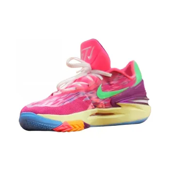 Nike Air Zoom G.T. Cut 2 PE Durable Breathable Low Top Basketball Shoes Men's Pink Purple Green