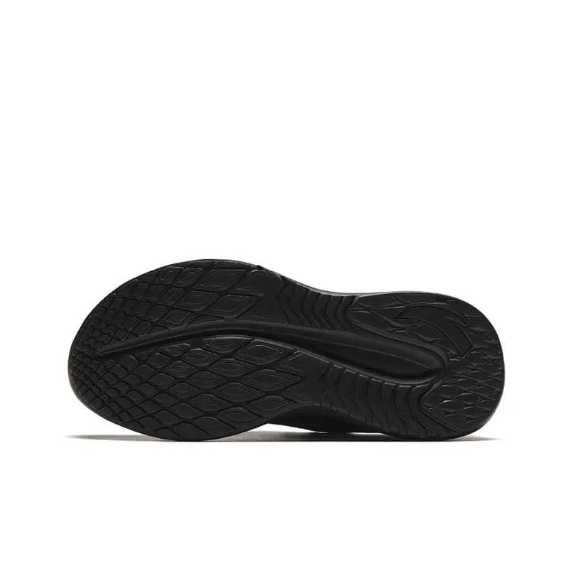 Anta Running Collection Cushioned Slip Resistant Low Top Casual Running Shoes Women's Black-4