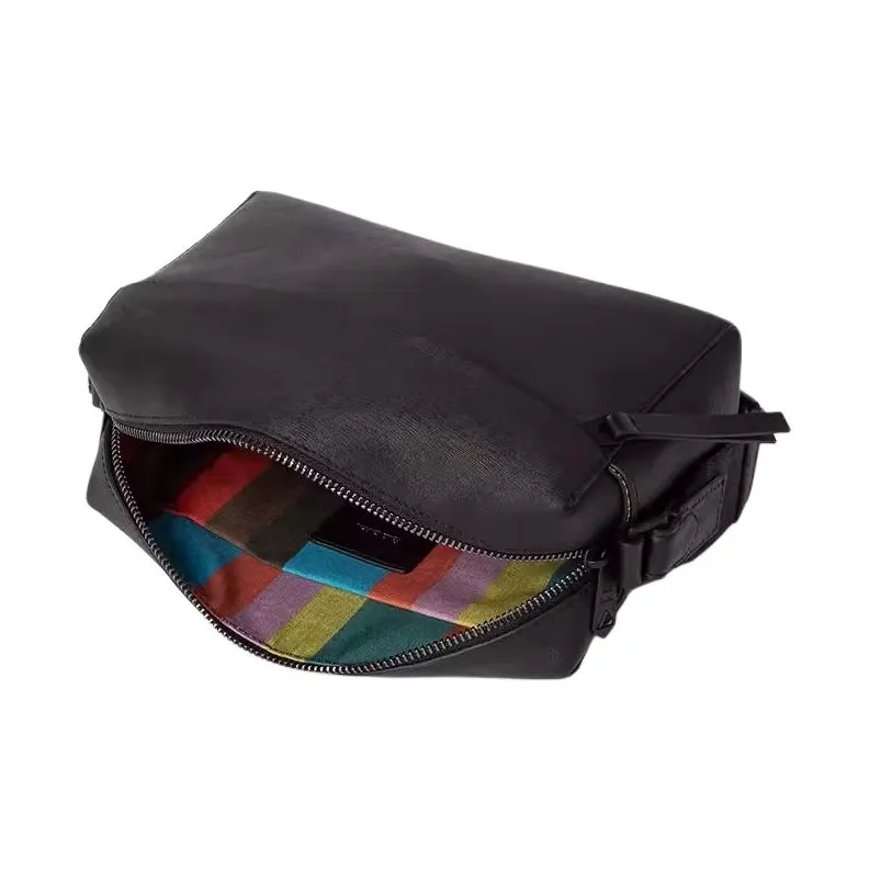 Paul Smith Cow Leather Crossbody Bag Men's Black 24 Spring And Summer New Arrivals-2