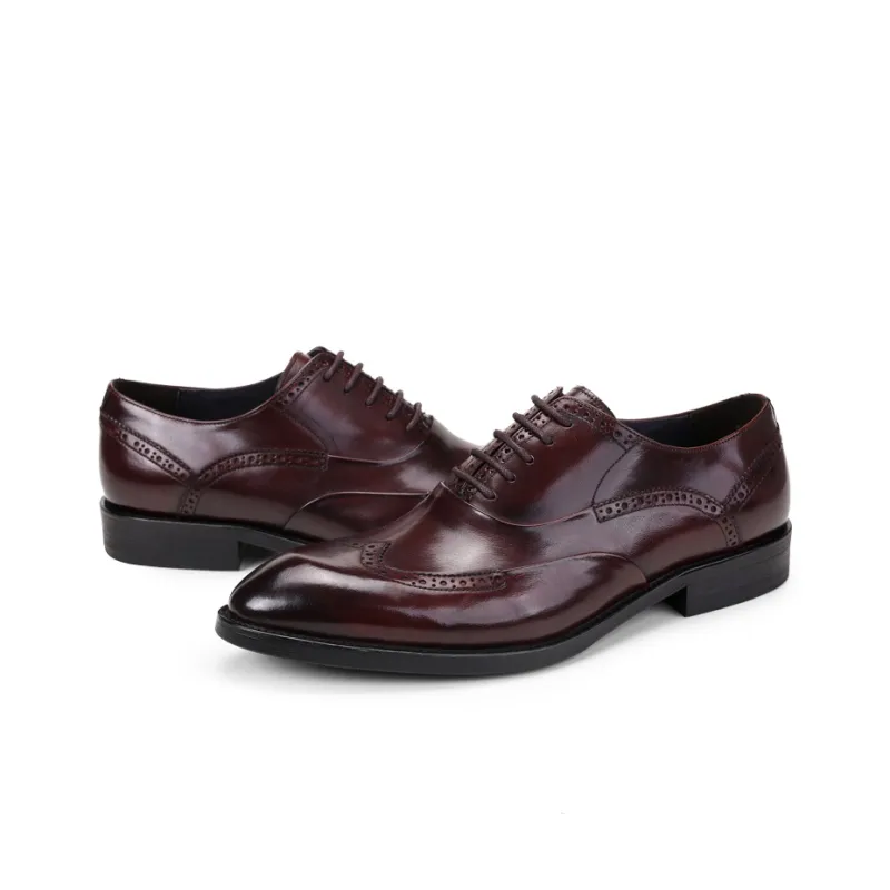 ASTON M.JAZZ Dress Shoes Men Low Top Black/Burgundy/Coffee/Brown-17