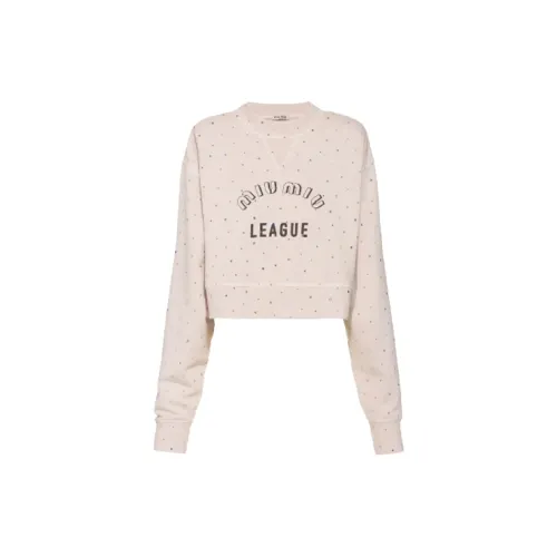 MIU MIU Sweatshirts Women's Sand Yellow