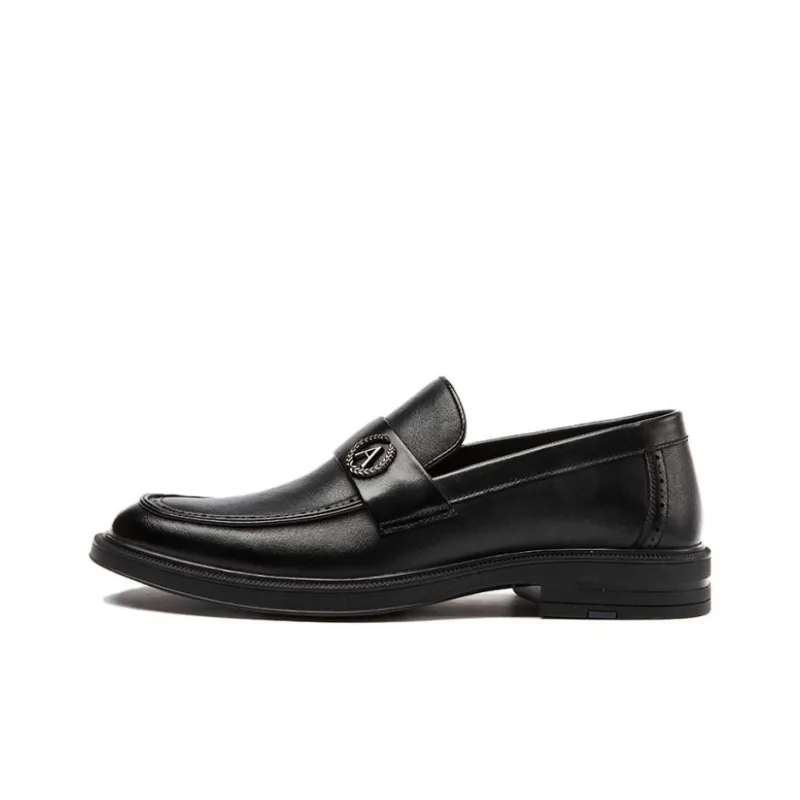 AOKANG Loafers Men Black-2