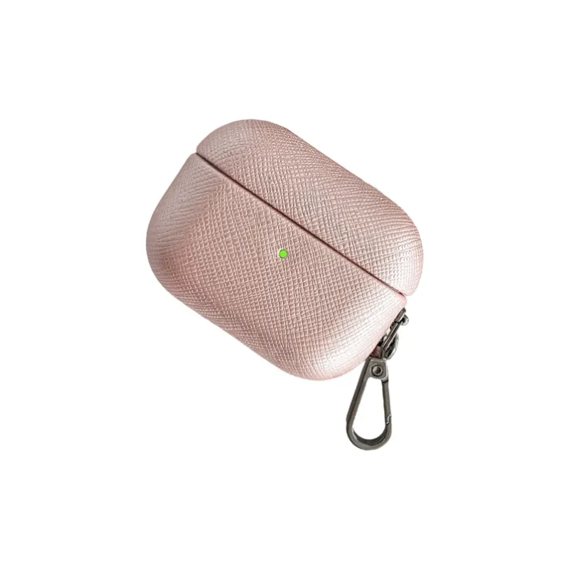 Compatibility AirPods 3/1/2/Pro 2 PC Niche Cross Leather Texture Minimalist Style Fully Enclosed Headphone Cases-22