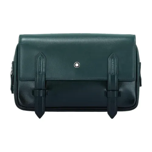 MONTBLANC Meisterstuck Full Grain Cow Leather Messenger Bag Shoulder Bag Crossbody Bag Men's British Green