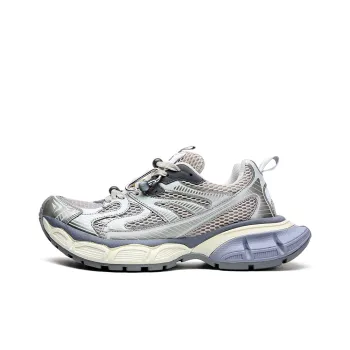 PONGFINITY Chunky Sneakers Unisex Low Top Silver