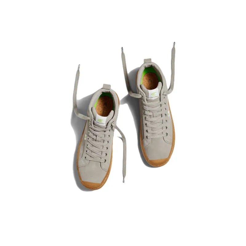CARIUMA High Top Skateboard Shoes Unisex Brown-2