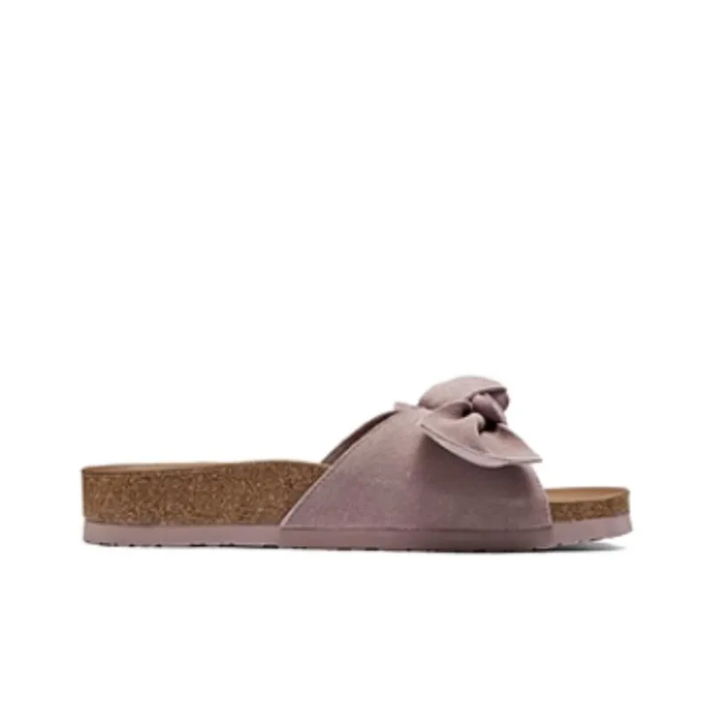Skechers Rubber Sole Quiet Slide Slippers Women's Pink-1